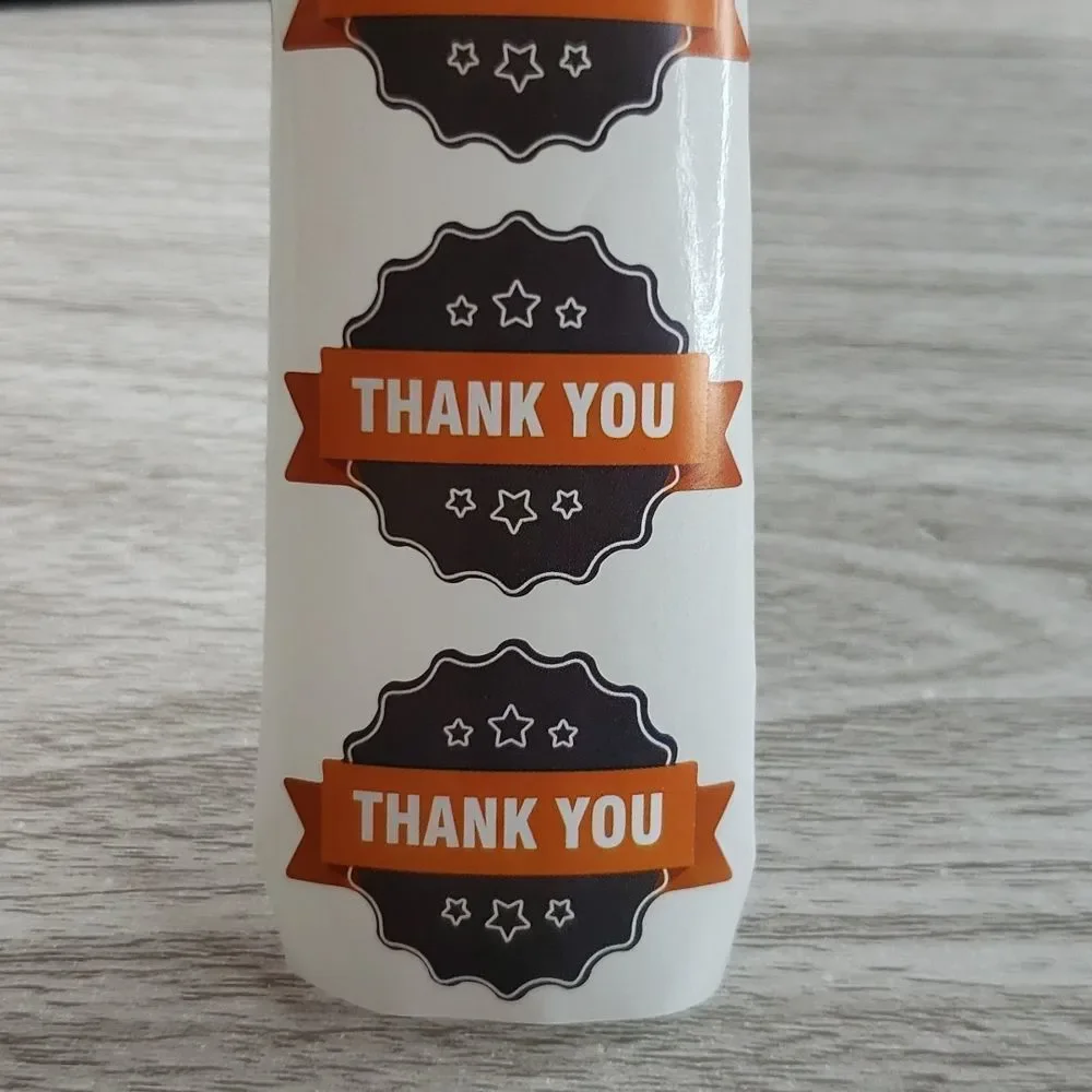 8/$20 100ct Thank You Stickers Round 1.5
